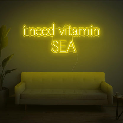 Blue I Need Vitamin Sea Led Neon Sign For Home Decor | Shineneon
