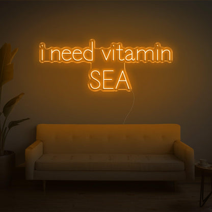 Blue I Need Vitamin Sea Led Neon Sign For Home Decor | Shineneon