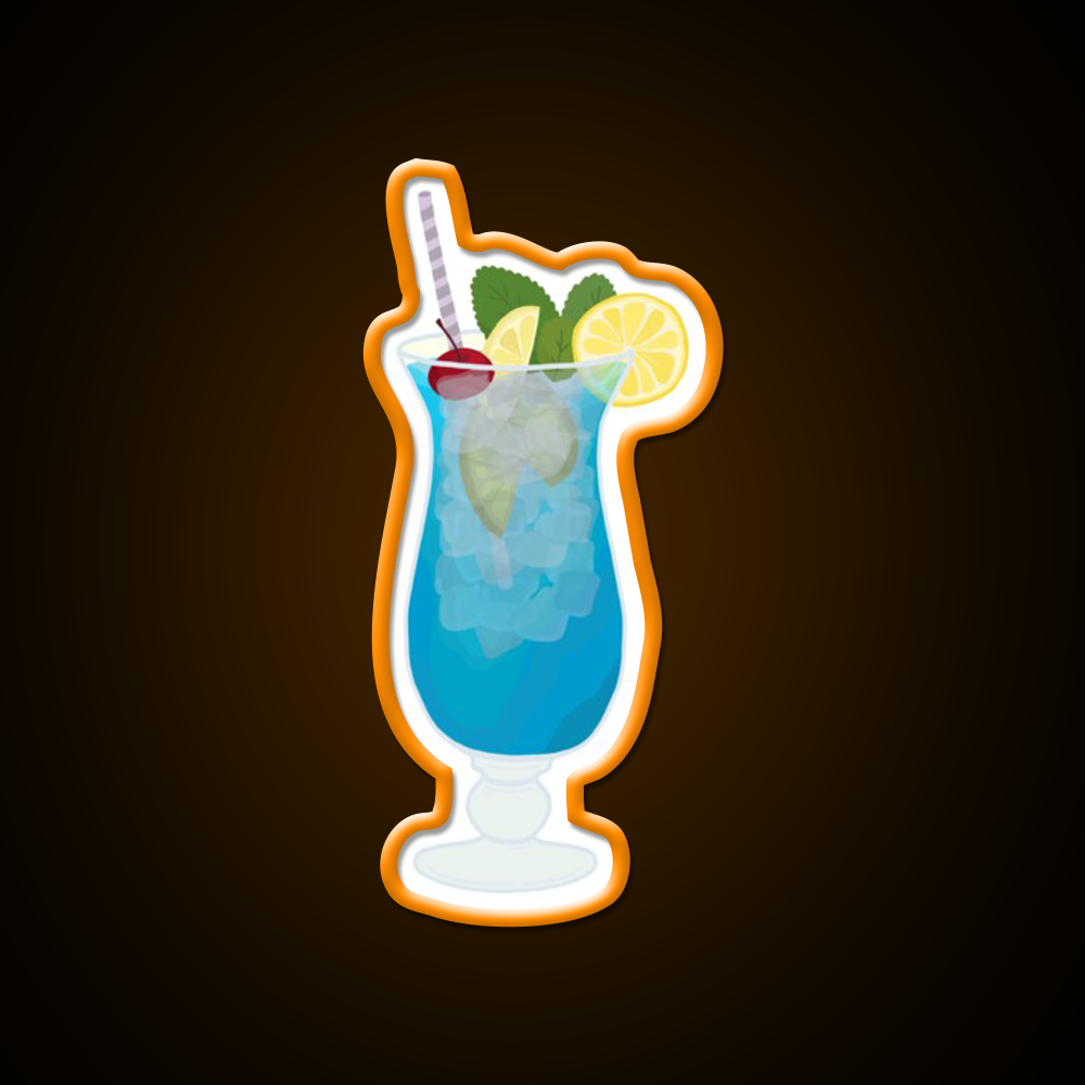 Blue Lagoon Cocktail Bar Decor Led Neon Sign Cocktail Bar Decor Rgb Color - LED neon sign view 6