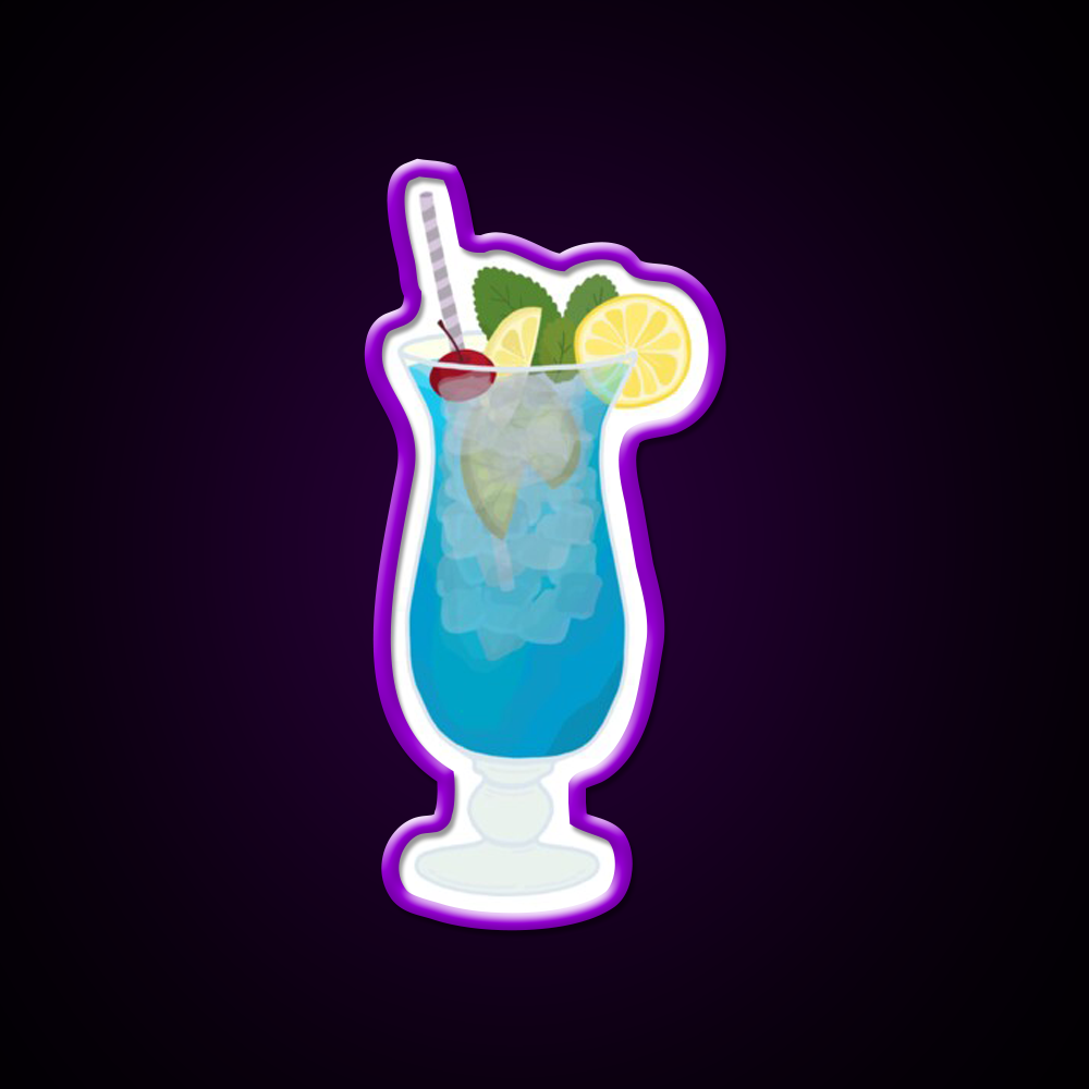 Blue Lagoon Cocktail Bar Decor Led Neon Sign Cocktail Bar Decor Rgb Color - LED neon sign view 9