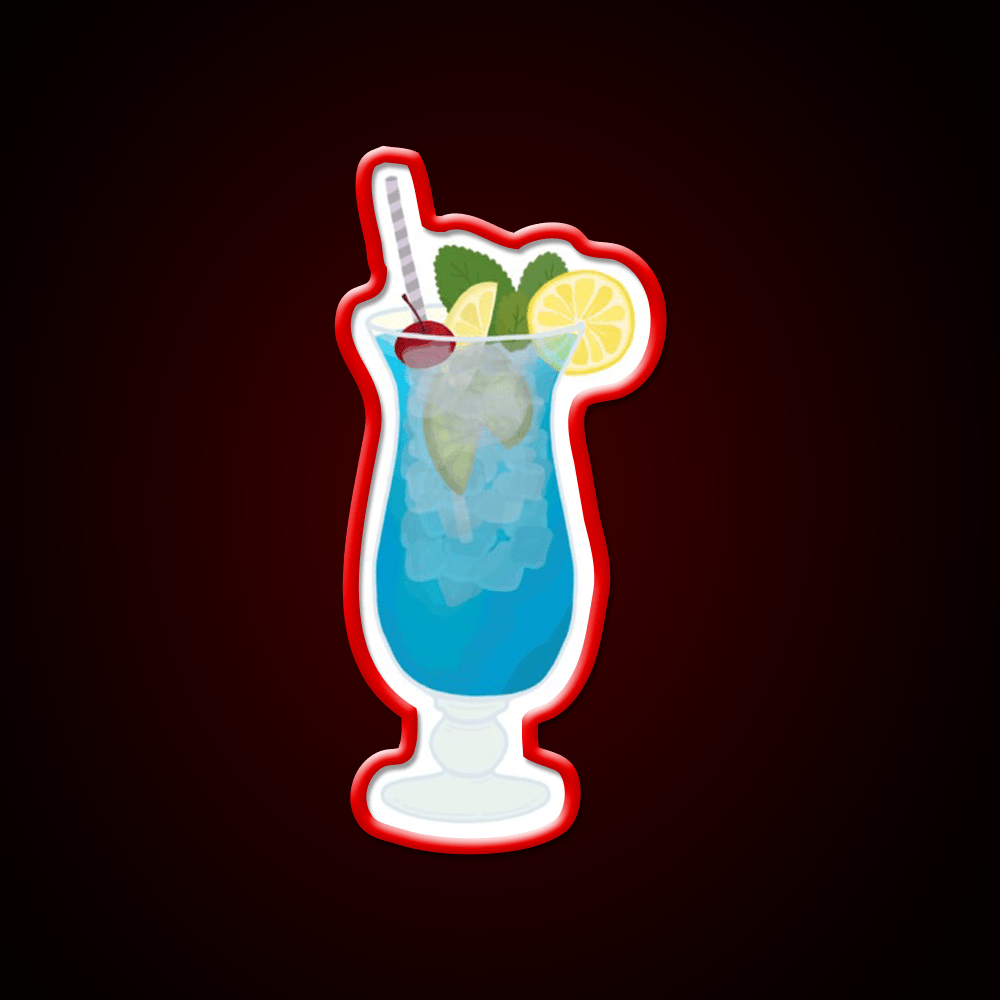 Blue Lagoon Cocktail Bar Decor Led Neon Sign Cocktail Bar Decor Rgb Color - Shineneon