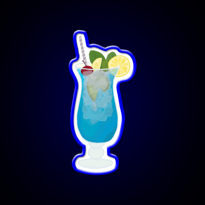 Blue Lagoon Cocktail Bar Decor Led Neon Sign Cocktail Bar Decor Rgb Color - Shineneon