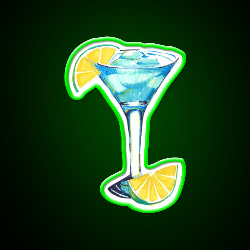 Blue Lagoon Cocktail Bar Decor Led Neon Sign Rgb Color - LED neon sign view 8