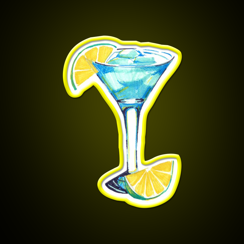Blue Lagoon Cocktail Bar Decor Led Neon Sign Rgb Color - LED neon sign view 7