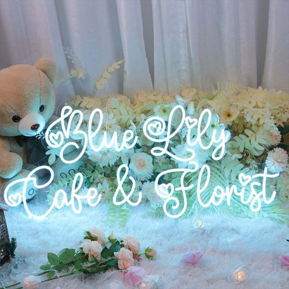 Blue Lily Cake And Florist Led Neon Sign - Shineneon