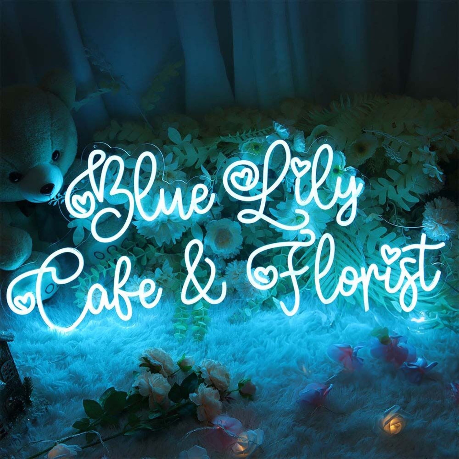 Blue Lily Cake And Florist Led Neon Sign - Shineneon