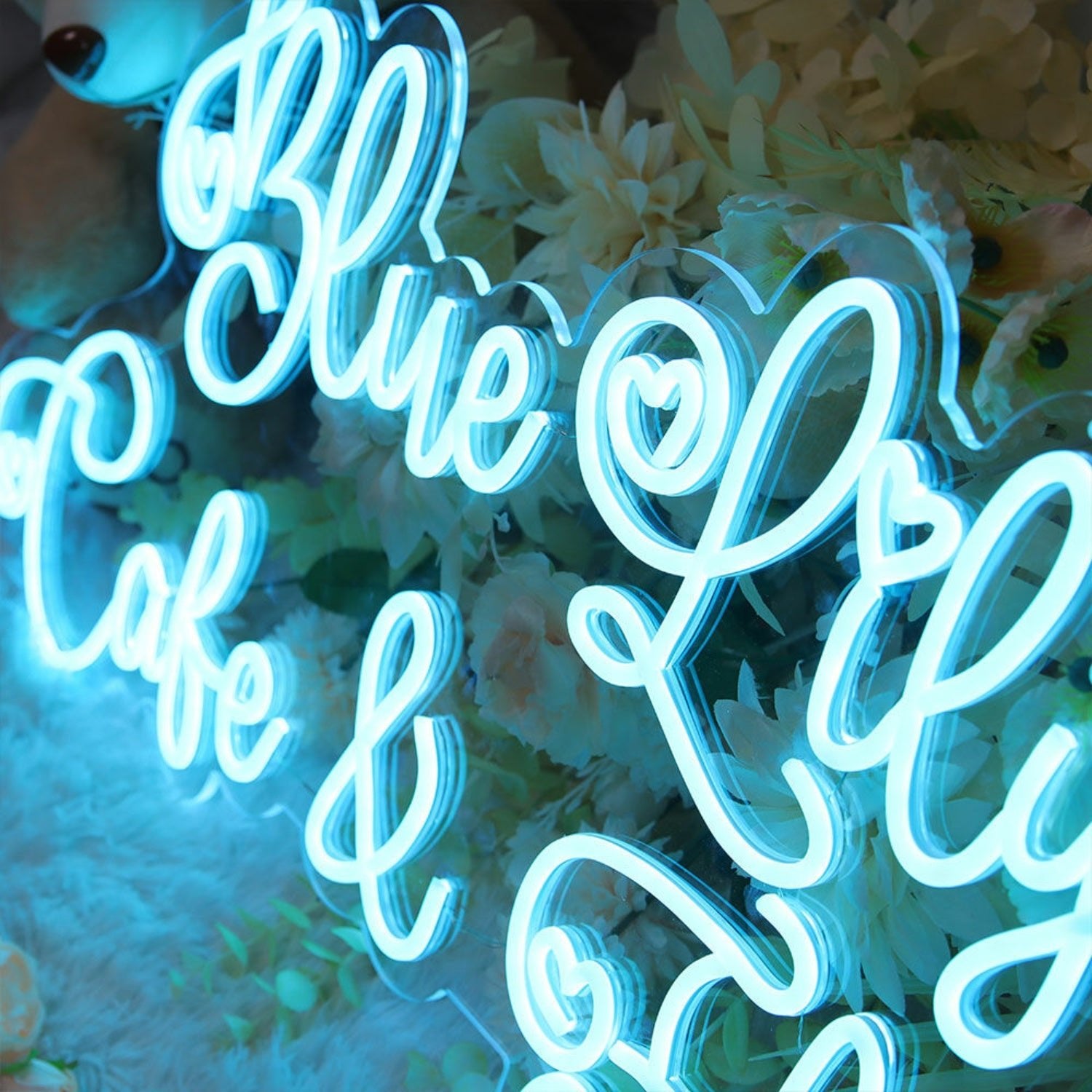 Blue Lily Cake And Florist Led Neon Sign - Shineneon