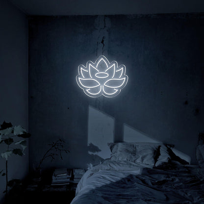 Blue Lotus Flower Led Neon Sign For Bedroom Decor | Shineneon