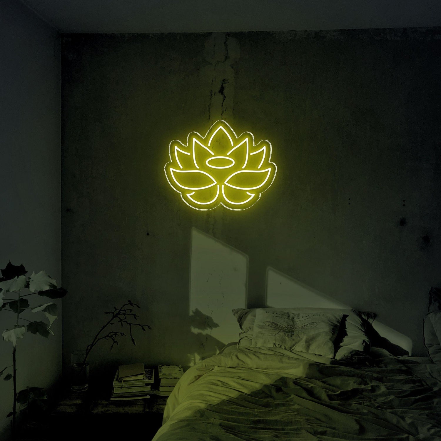 Blue Lotus Flower Led Neon Sign For Bedroom Decor | Shineneon