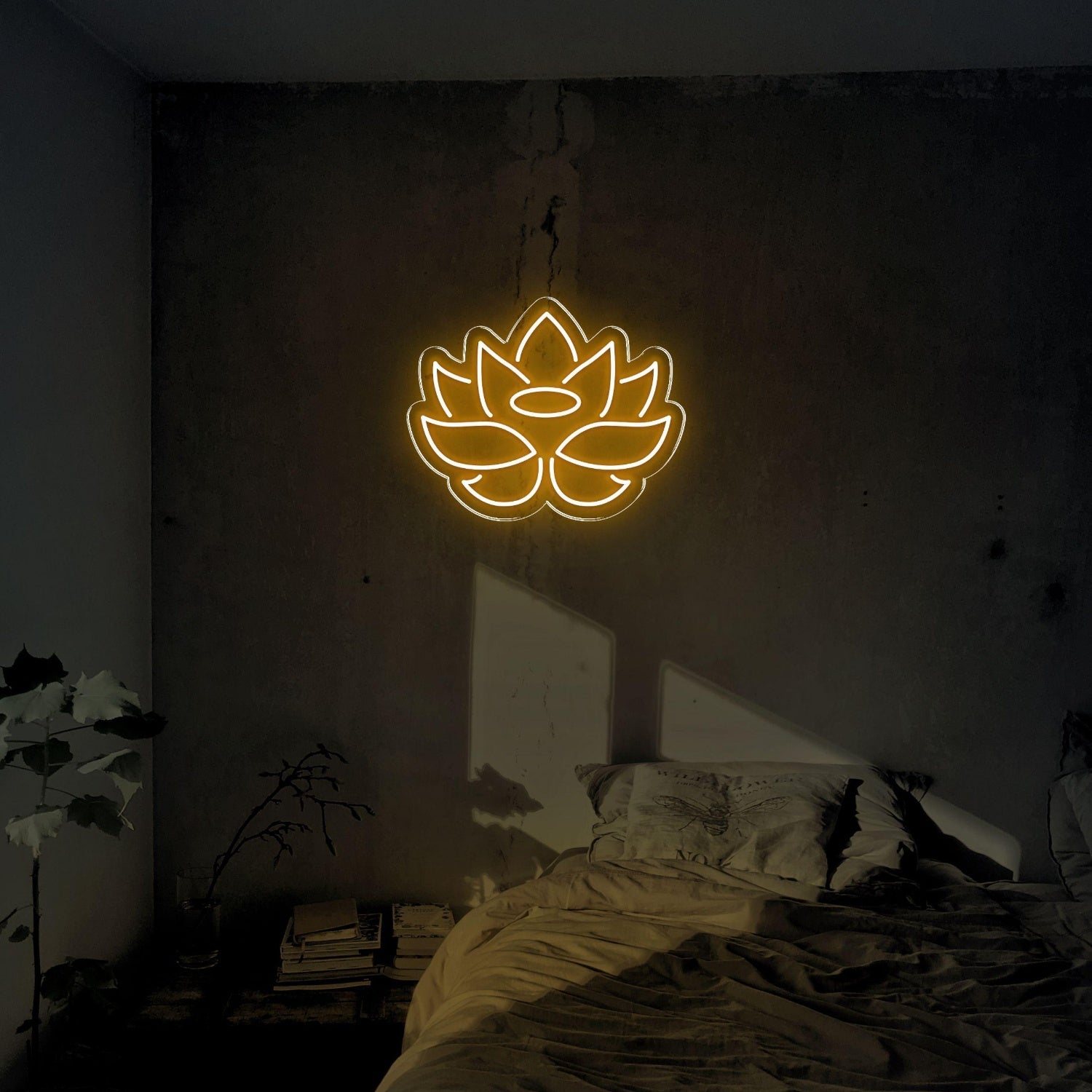 Blue Lotus Flower Led Neon Sign For Bedroom Decor | Shineneon
