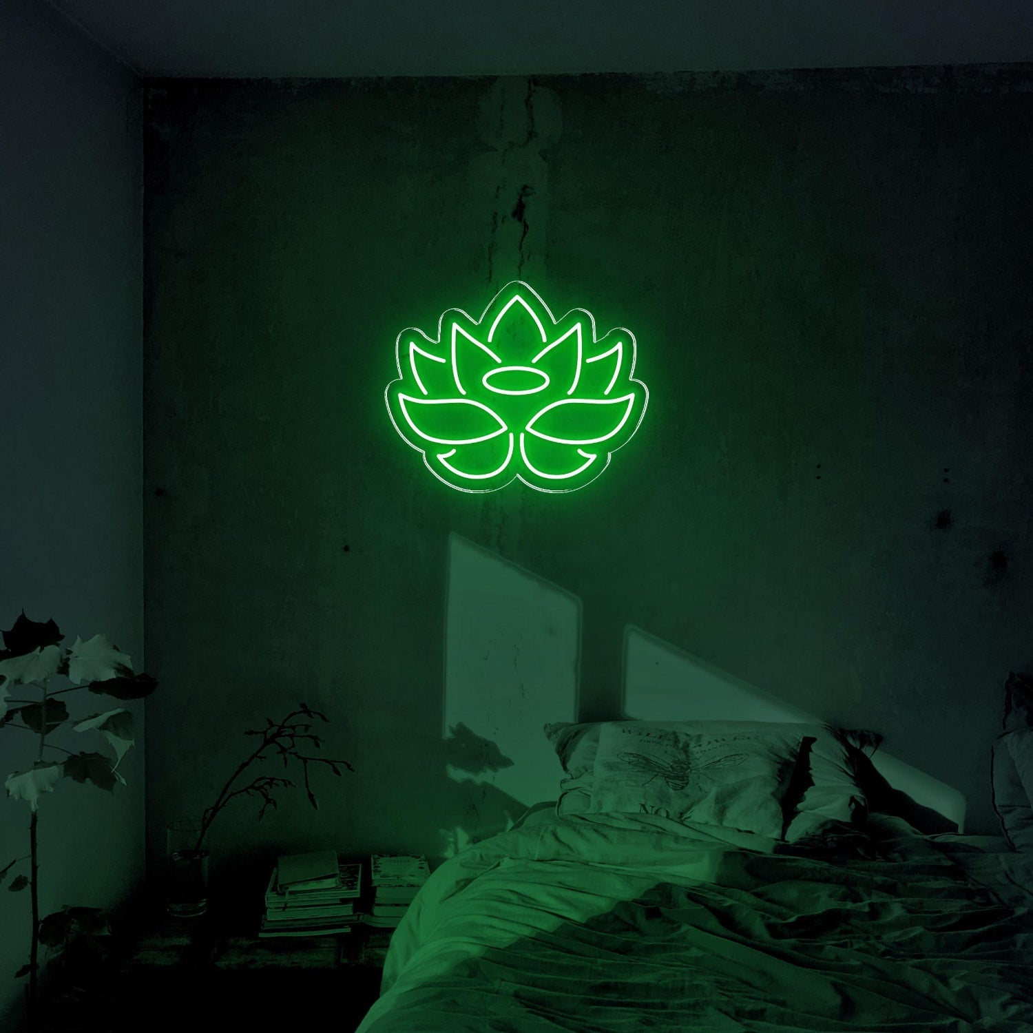 Blue Lotus Flower Led Neon Sign For Bedroom Decor | Shineneon
