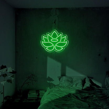 Blue Lotus Flower Led Neon Sign For Bedroom Decor | Shineneon