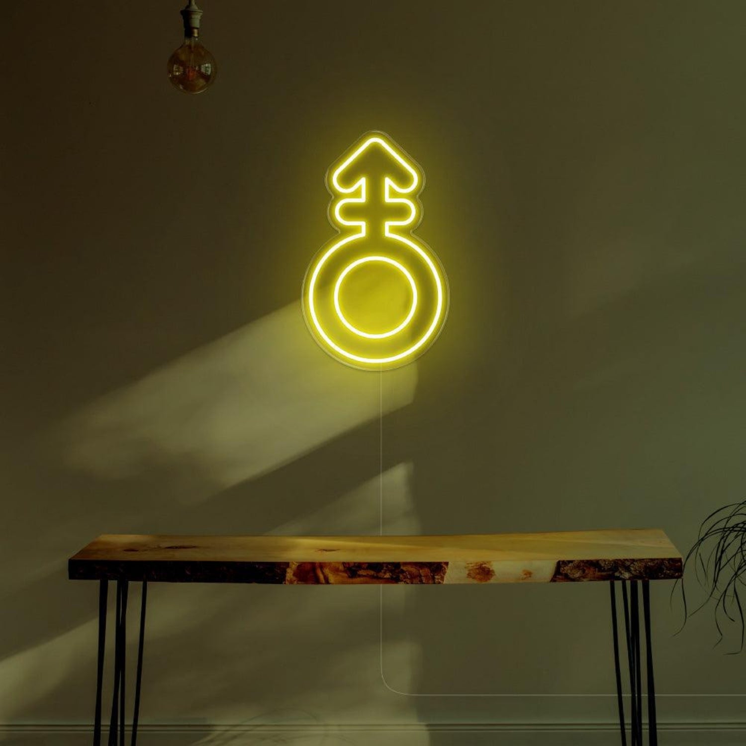 Blue Male Symbol Led Neon Sign For Modern Room Decor | Shineneon
