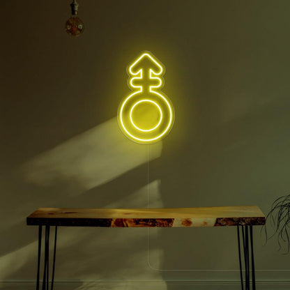 Blue Male Symbol Led Neon Sign For Modern Room Decor | Shineneon