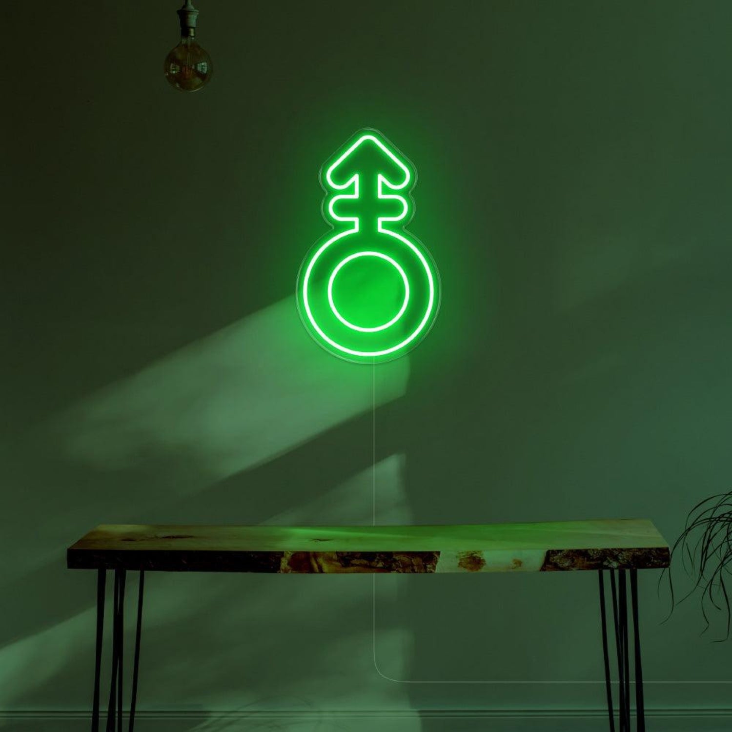 Blue Male Symbol Led Neon Sign For Modern Room Decor | Shineneon