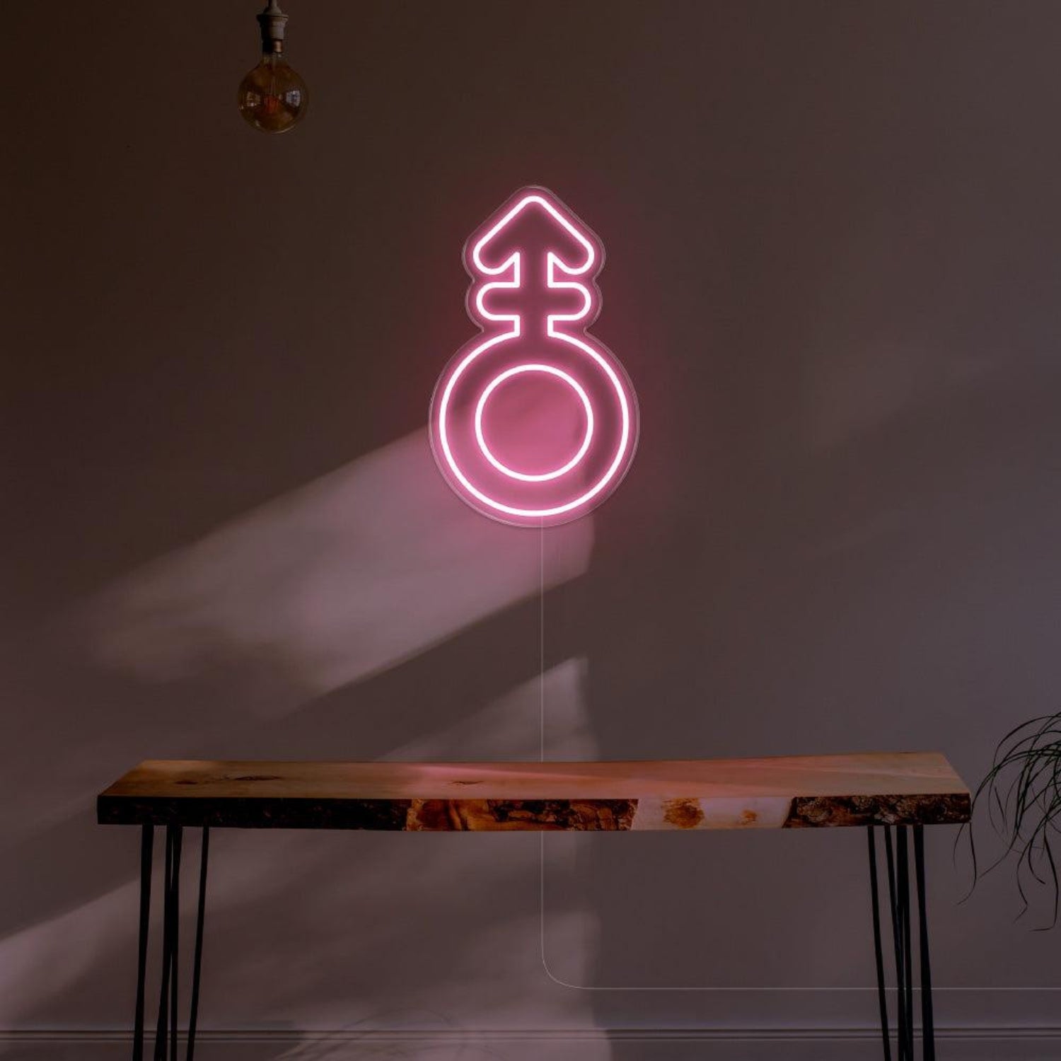 Blue Male Symbol Led Neon Sign For Modern Room Decor | Shineneon