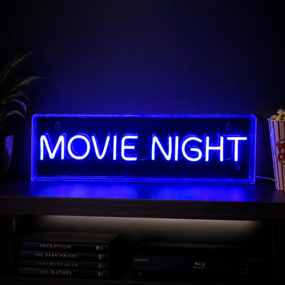 Blue Movie Night Neon Sign LED Neon Sign high-converting product image