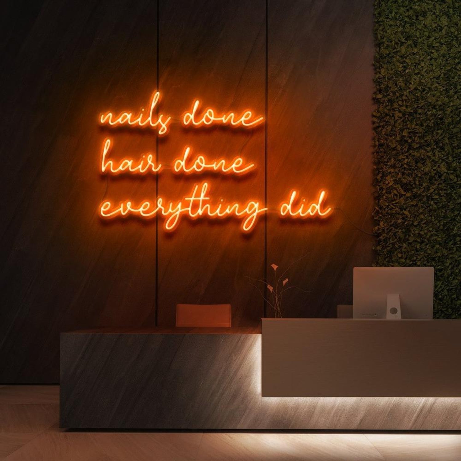 Blue Nails Done Hair Done Everything Did Led Neon Sign For Salon Decor | Shineneon