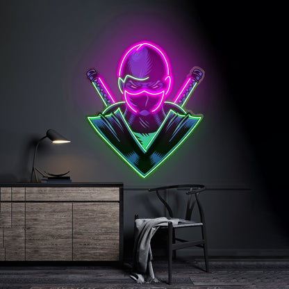 Blue Ninja Led Neon Sign Light Custom Led Signs - Shineneon