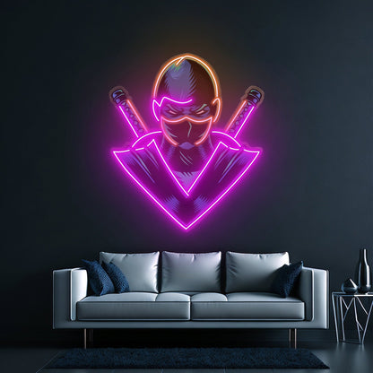Blue Ninja Led Neon Sign Light Custom Led Signs - Shineneon