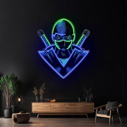 Blue Ninja Led Neon Sign Light Custom Led Signs - Shineneon
