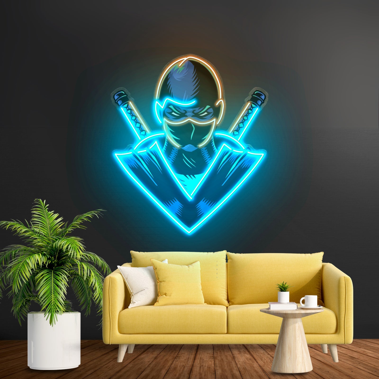 Blue Ninja Led Neon Sign Light Custom Led Signs - Shineneon