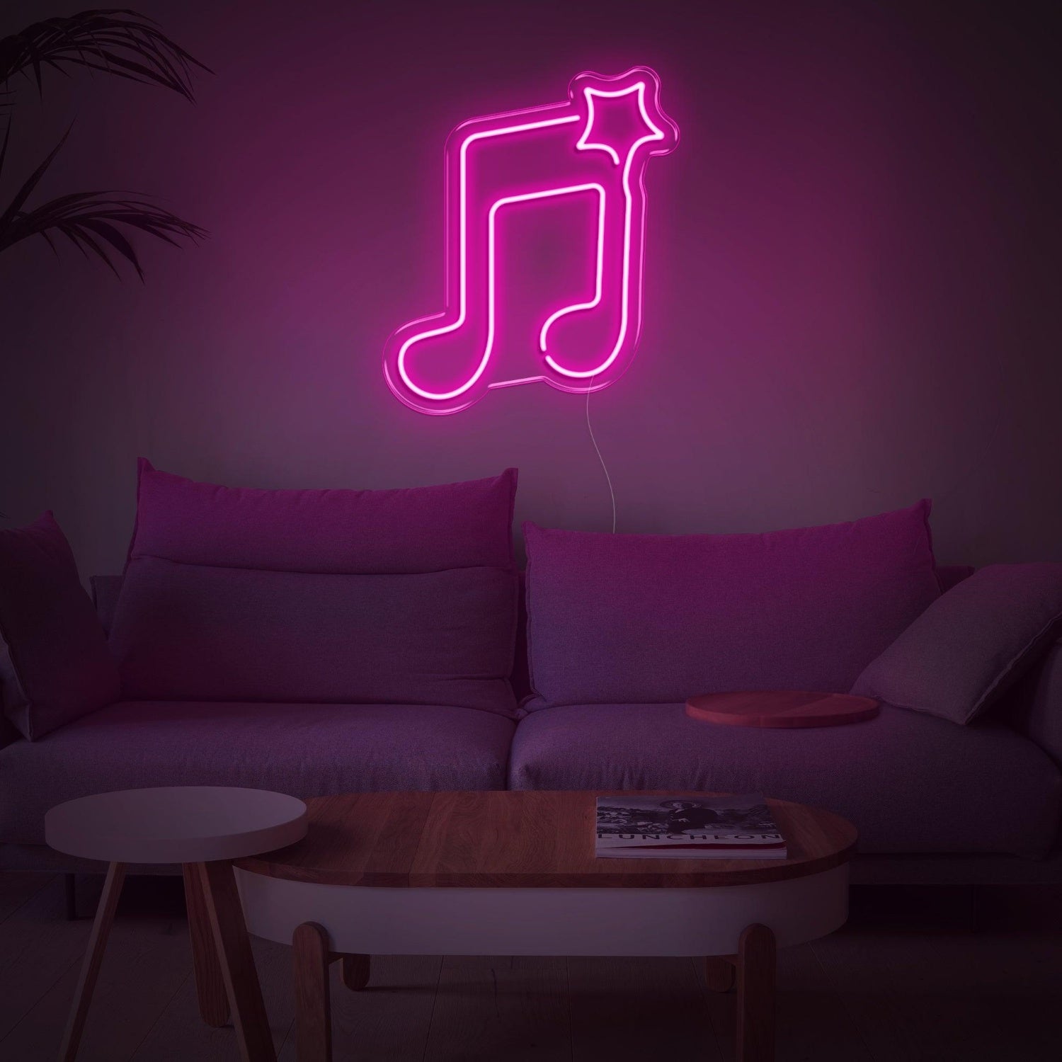 Blue Note And Star Led Neon Sign For Music Studio Home Decor | Shineneon