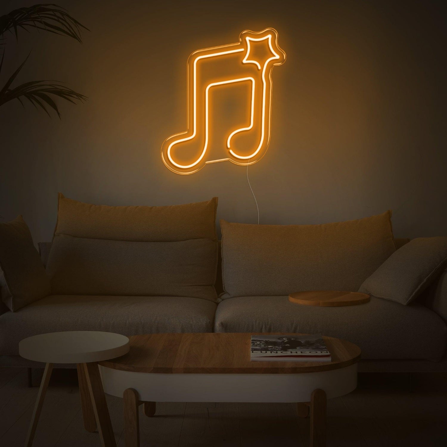 Blue Note And Star Led Neon Sign For Music Studio Home Decor | Shineneon