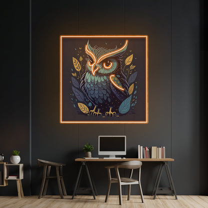 Blue Owl Led Neon Sign Light Custom Led Signs - Shineneon