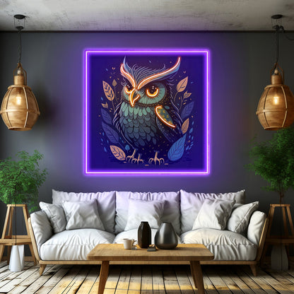 Blue Owl Led Neon Sign Light Custom Led Signs - Shineneon