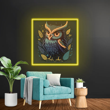 Blue Owl Led Neon Sign Light Custom Led Signs