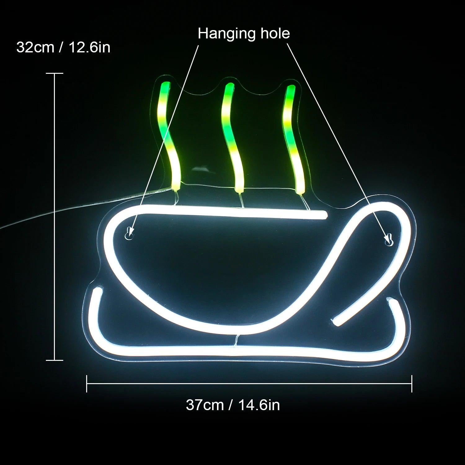 Blue-Pink Gradient Sleigh Led Neon Sign Modern Home Decor | Shineneon