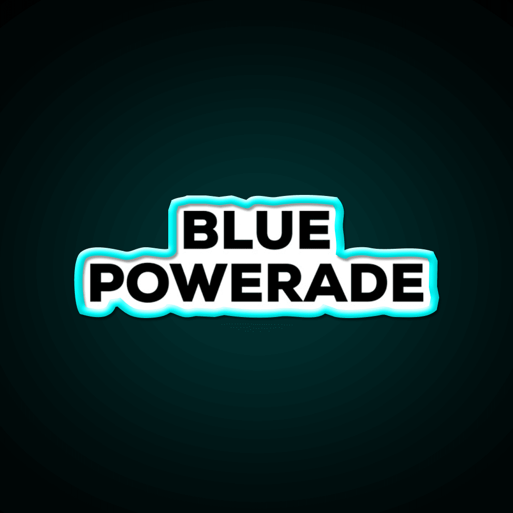 Blue Powerade Snack Food Led Neon Sign Rgb Color - Shineneon