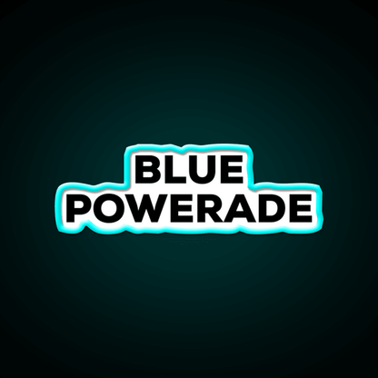 Blue Powerade Snack Food Led Neon Sign Rgb Color - Shineneon