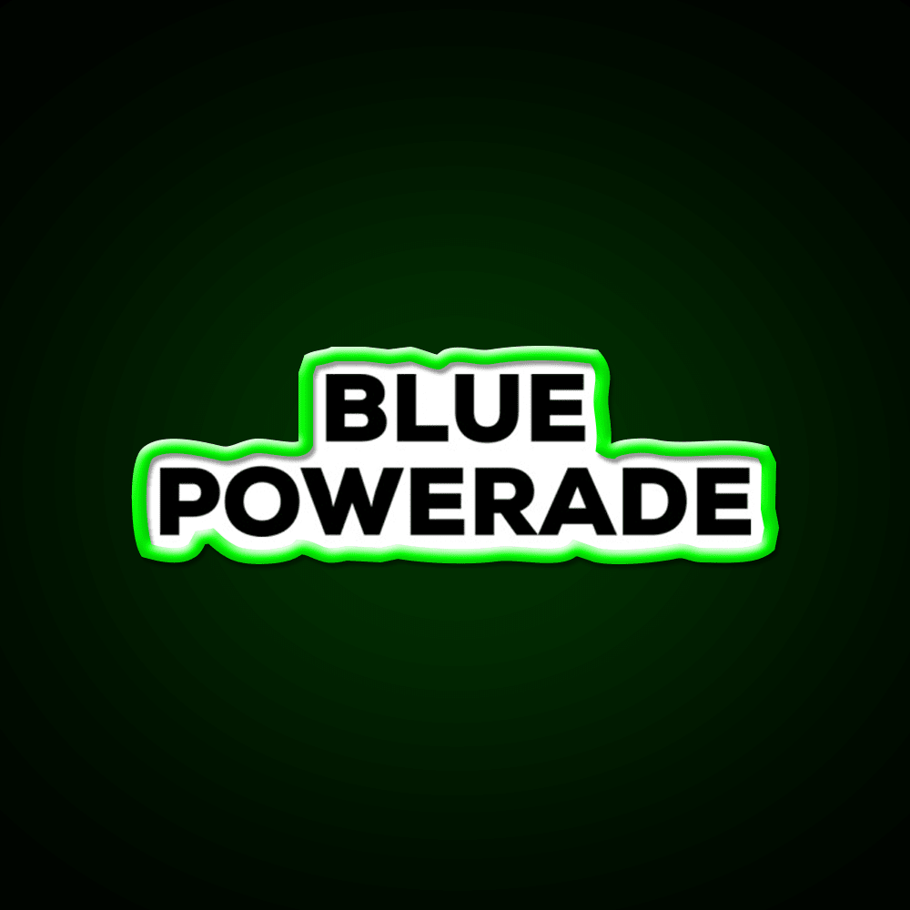 Blue Powerade Snack Food Led Neon Sign Rgb Color - Shineneon