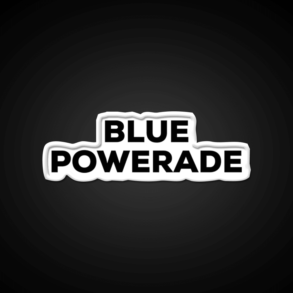 Blue Powerade Snack Food Led Neon Sign Rgb Color - Shineneon