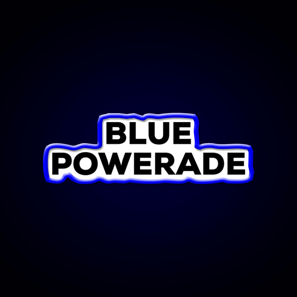 Blue Powerade Snack Food Led Neon Sign Rgb Color - Shineneon
