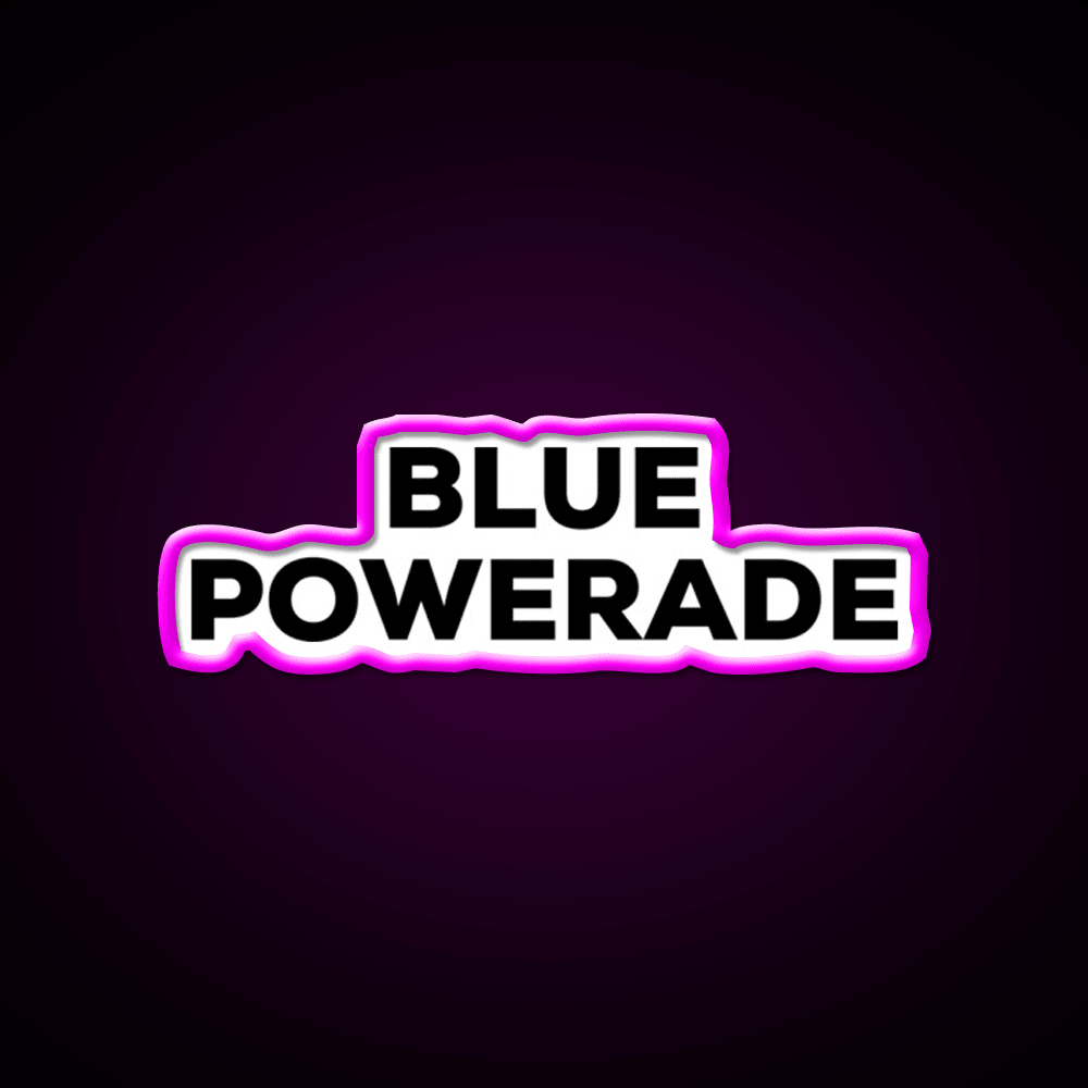 Blue Powerade Snack Food Led Neon Sign Rgb Color - Shineneon