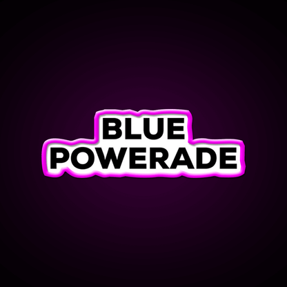 Blue Powerade Snack Food Led Neon Sign Rgb Color - Shineneon