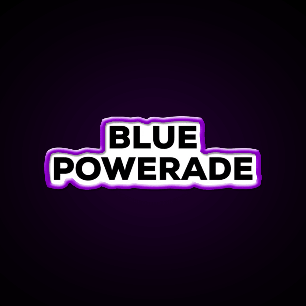 Blue Powerade Snack Food Led Neon Sign Rgb Color - Shineneon
