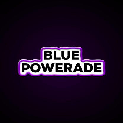 Blue Powerade Snack Food Led Neon Sign Rgb Color - Shineneon