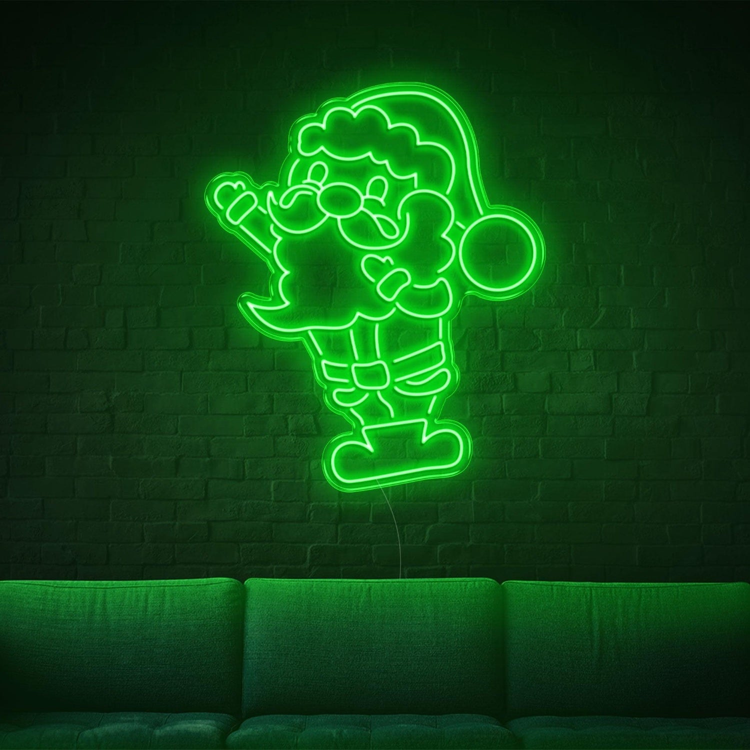 Blue Santa Cartoon Led Neon Sign For Home Christmas Decor | Shineneon