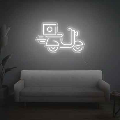 Blue Scooter Delivery Led Neon Sign For Home Decor | Shineneon