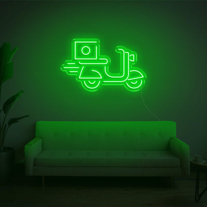Blue Scooter Delivery Led Neon Sign For Home Decor | Shineneon