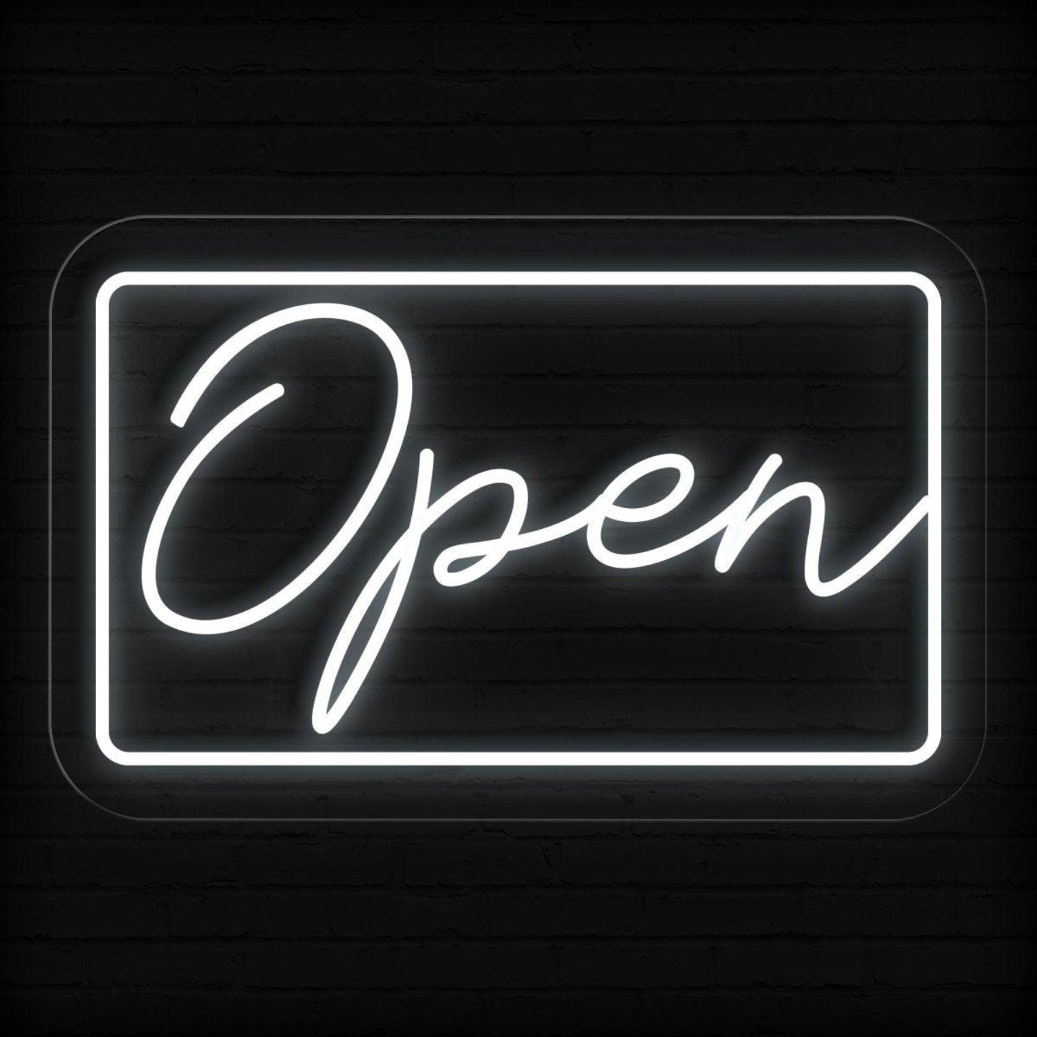 Blue-White Open Led Neon Sign For Store Cafe Restaurant Wall Decor | Shineneon