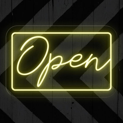 Blue-White Open Led Neon Sign For Store Cafe Restaurant Wall Decor | Shineneon