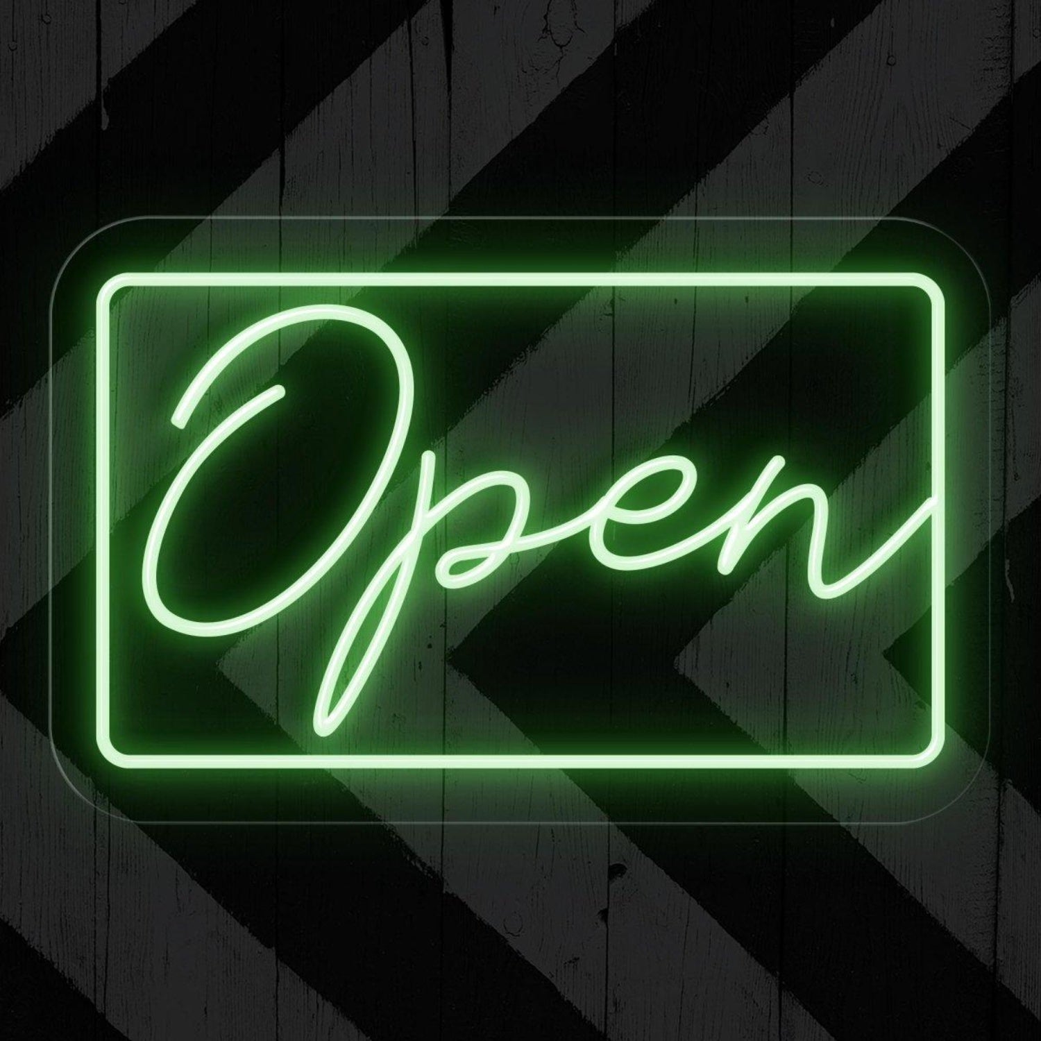 Blue-White Open Led Neon Sign For Store Cafe Restaurant Wall Decor | Shineneon
