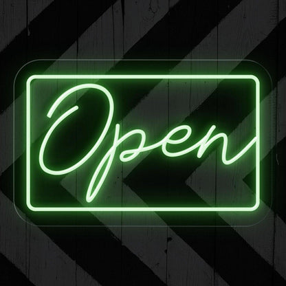 Blue-White Open Led Neon Sign For Store Cafe Restaurant Wall Decor | Shineneon