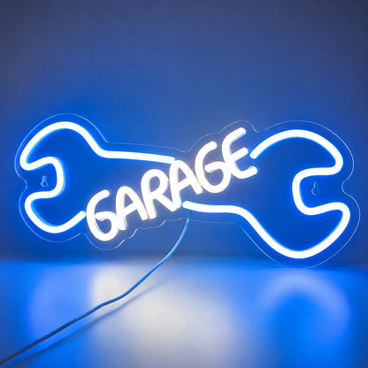 Blue Wrench Garage Neon Sign LED Neon Sign main product image