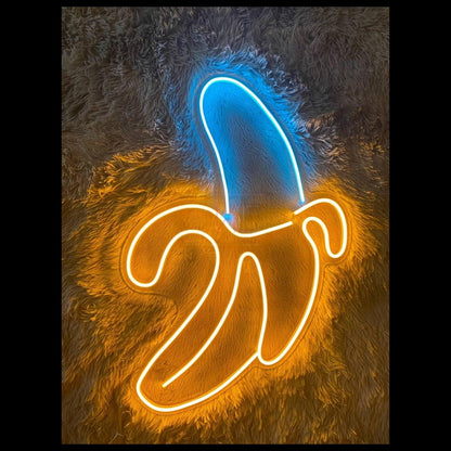Blue-Yellow Banana Led Neon Sign For Indoor And Decor | Shineneon